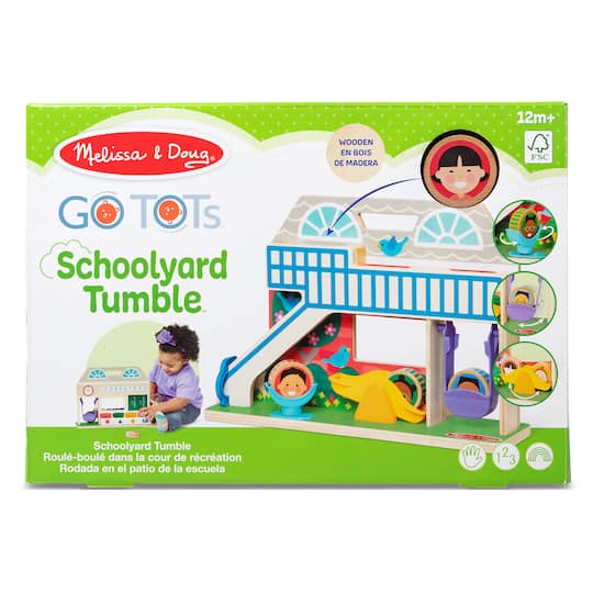 Melissa & Doug® GO TOTs™ Wooden Schoolyard Tumble Play Set